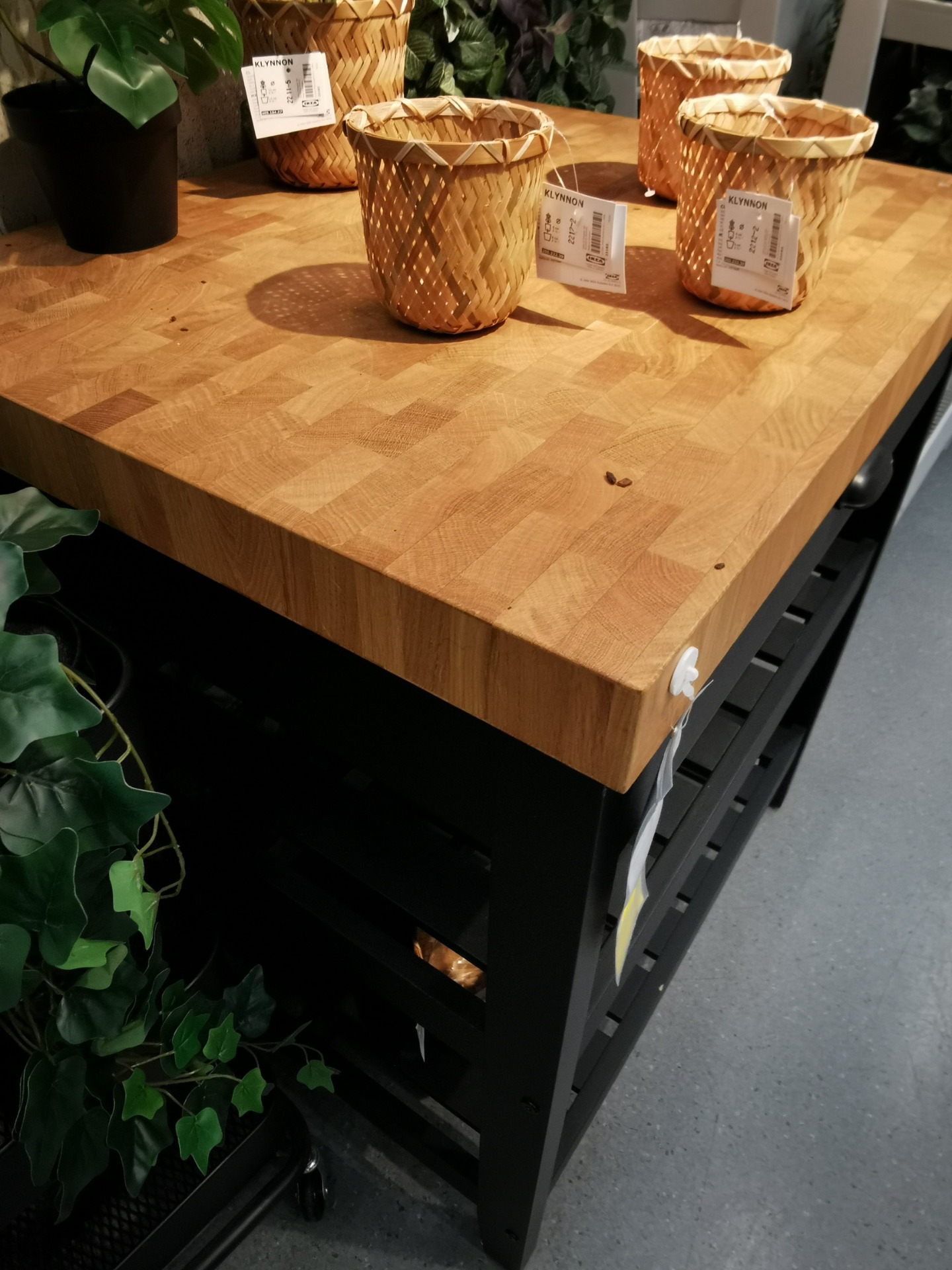 Functional and Stylish The Vadholma Kitchen Island with Rack from IKEA